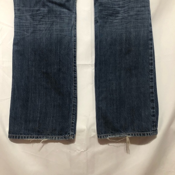 7 For All Mankind 7FAM Relax Button Fly Straight Jeans Mens 34 Medium Wash - Picture 5 of 12